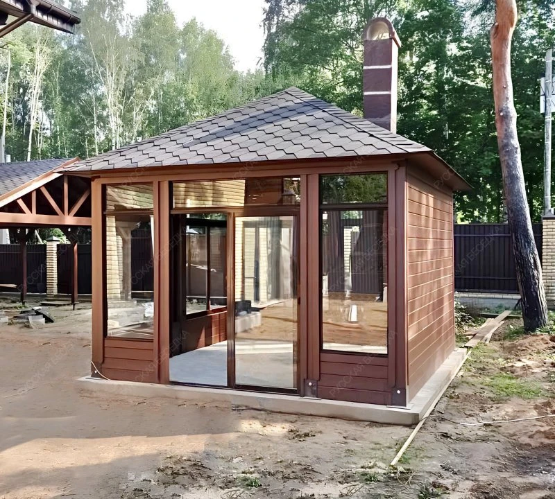Мангальная беседка с печкой ЗАБАВА