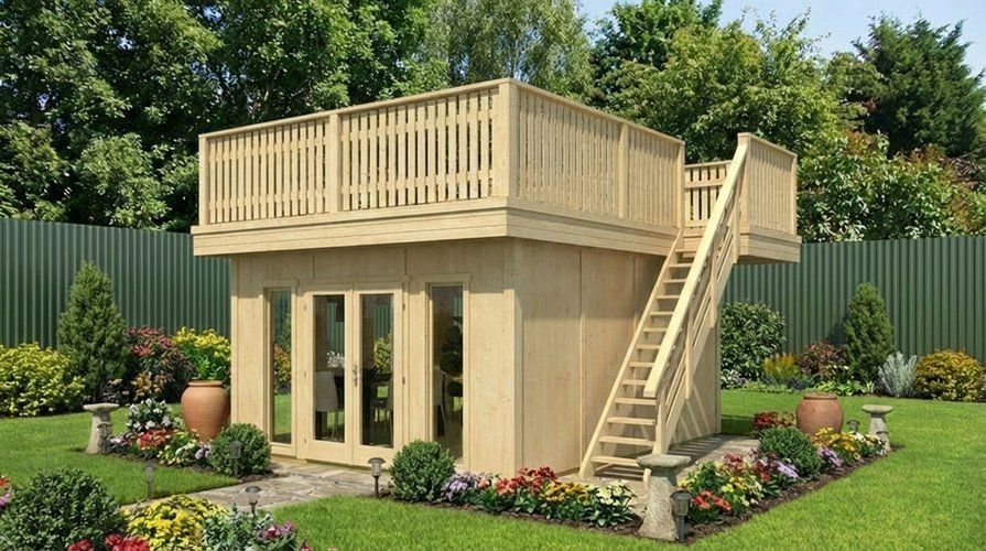 Двухэтажная беседка Сабо