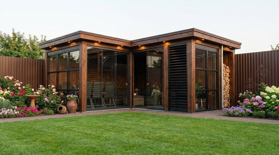 Угловая беседка Алтай