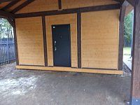 Навес для машин с хозблоком ЭДЕМ