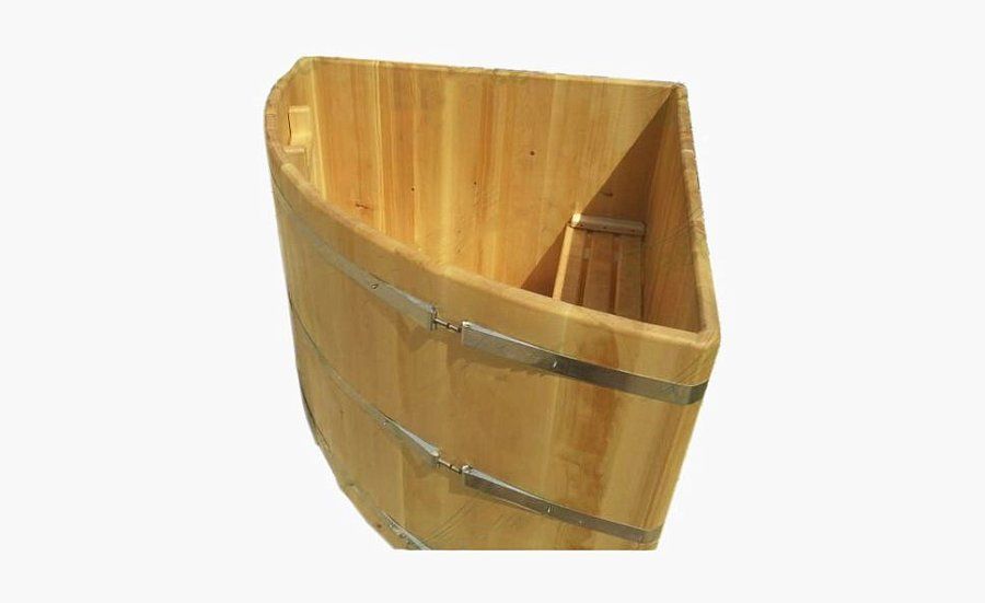 Купель угловая из кедра h120 / 130*130 / 4 см