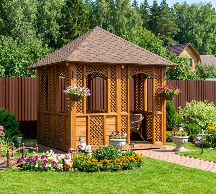 Квадратная беседка Нормандия