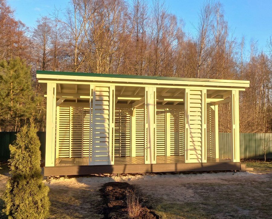 Прямоугольная беседка ПАВИЯ