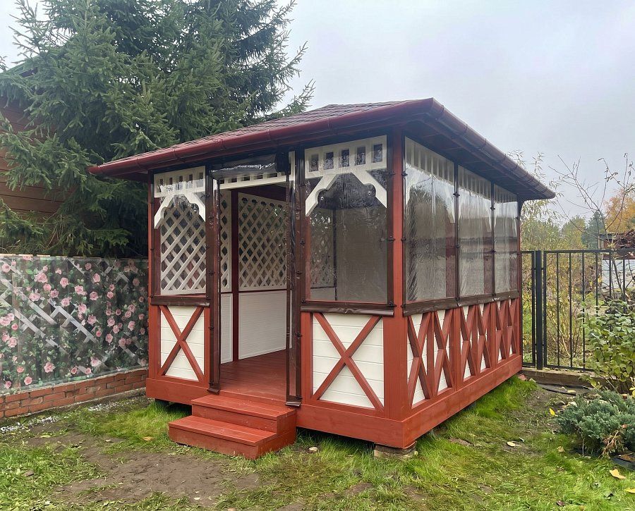 Прямоугольная беседка Малая Калифорния Лайт
