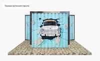 Гараж для мопедов с плоской крышей стандартный