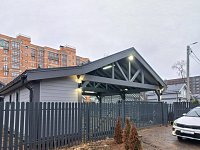 Навес для автомобилей с хозблоком ЛАВРИОН