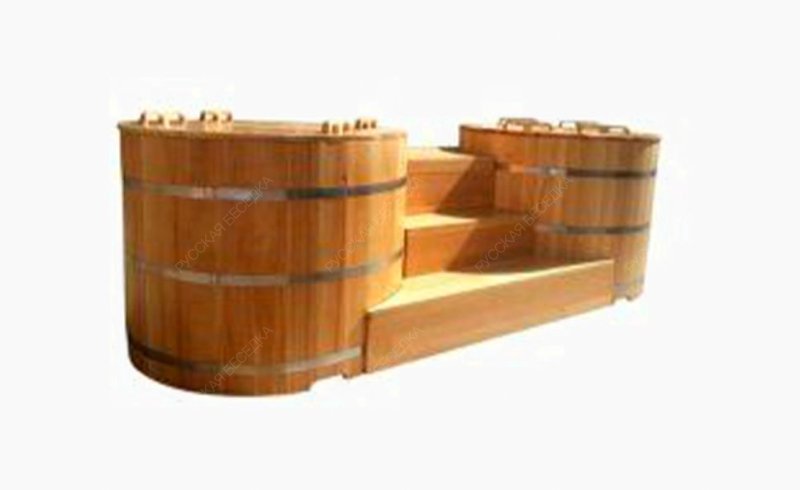 Купель круглая из кедра д110 1.1х1.1х1