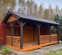 Прямоугольная беседка Крымская