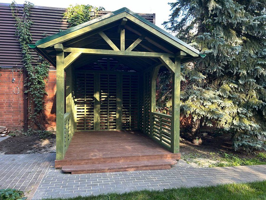 Прямоугольная беседка ЛОЗА