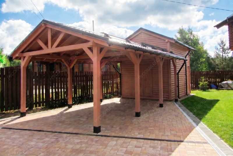 Навес для машин и гараж ШАТО