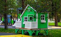 Детский домик Лисичка с террасой