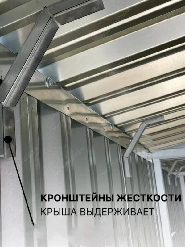 Гараж для мопедов с плоской крышей стандартный