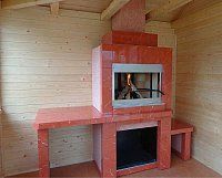 Мангал со столом консолью