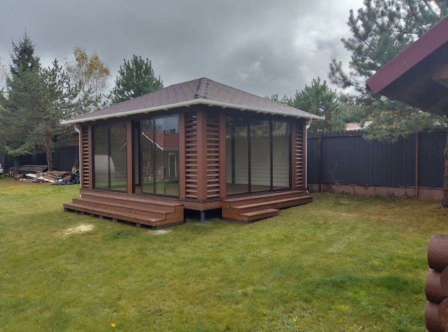 Закрытая беседка Балтика 4,5х6