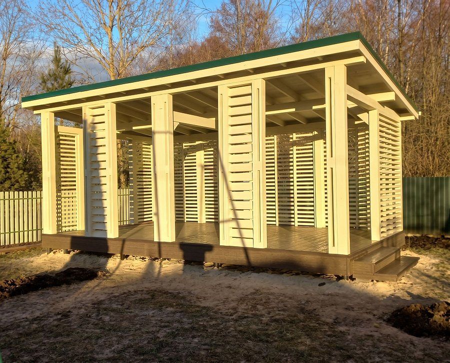 Прямоугольная беседка ПАВИЯ