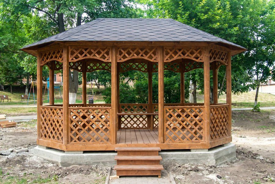 Овальная беседка ЛИРА