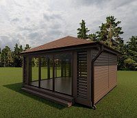 Закрытая беседка Балтика 5х6