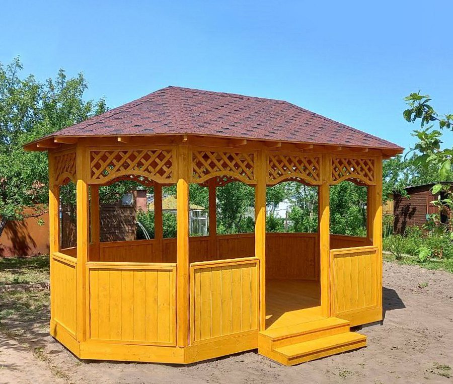 Овальная беседка ЗАКРЫТАЯ ЛИРА
