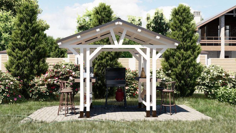 Навес для мангала и барбекю Суханово