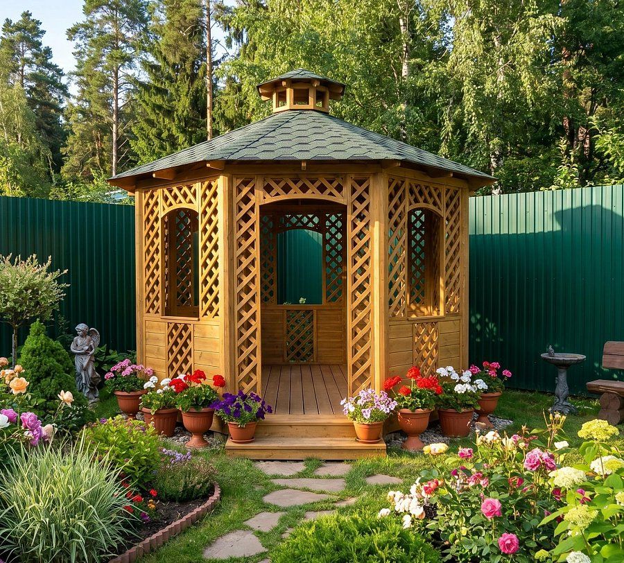 Восьмигранная беседка Оникс