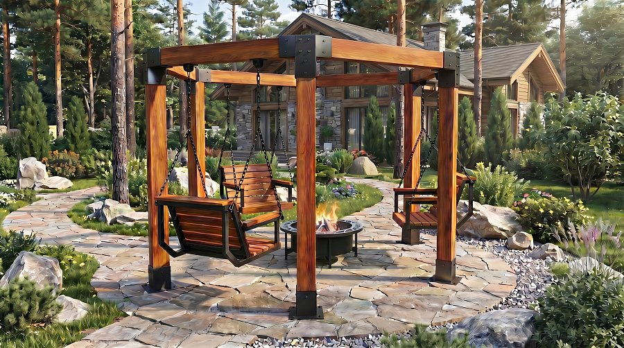 Садовые качели Тания