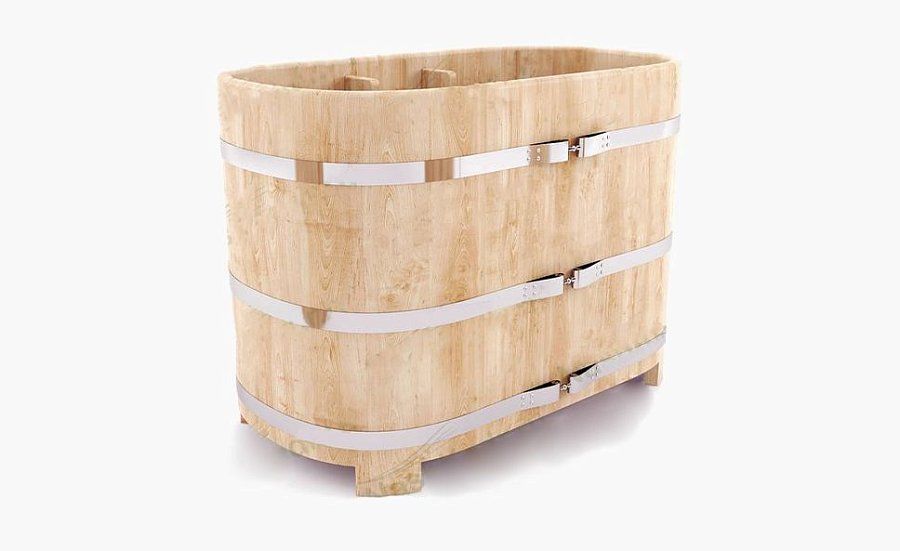 Купель овальная из Лиственницы (h100 /78*140 / 4 см)