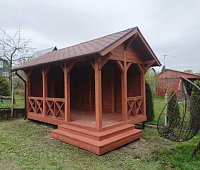 Прямоугольная беседка ГОСТЕВОЙ ДОМ